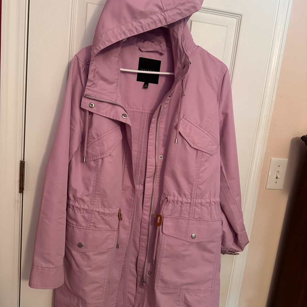 Talbots Lavender Hooded Utility Jacket